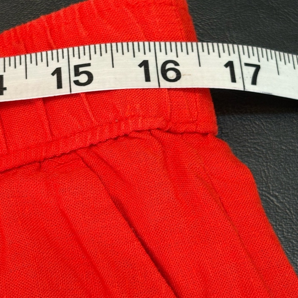 LOFT Burnt Orange Linen Blend Matching Set Eyelet Pattern size L - Picture 13 of 15